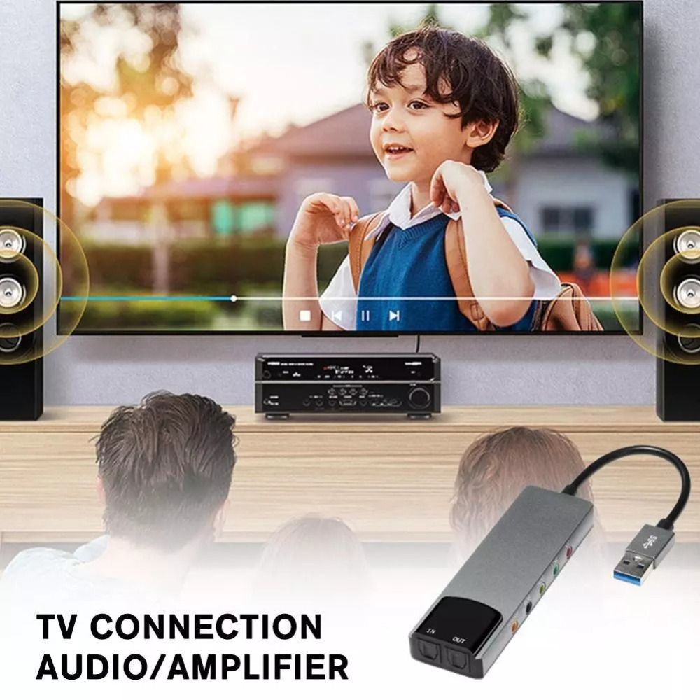 Gaming Console Pc - بطاقة صوت USB جديدة 7.1 5.1