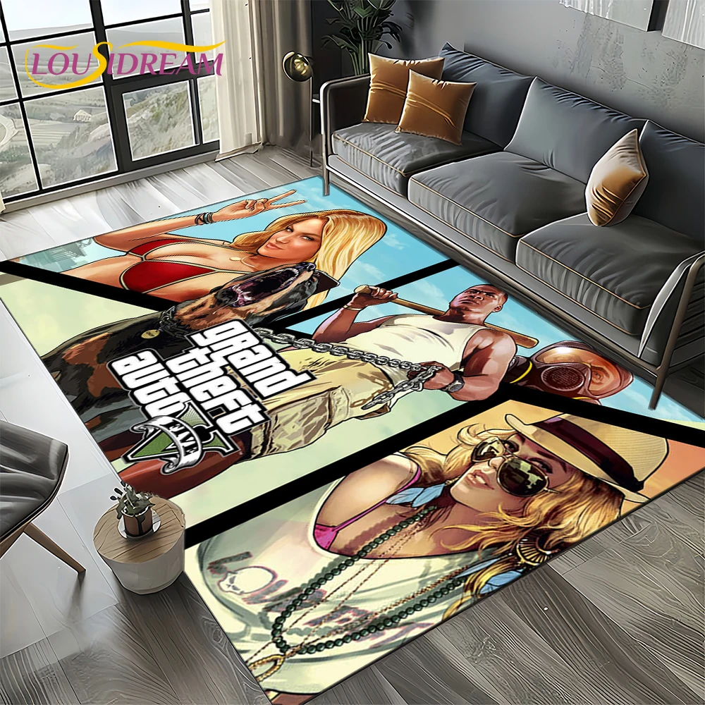 Gaming Console With Gta - سجادة لعبة جراند ثفت أوتو GTA