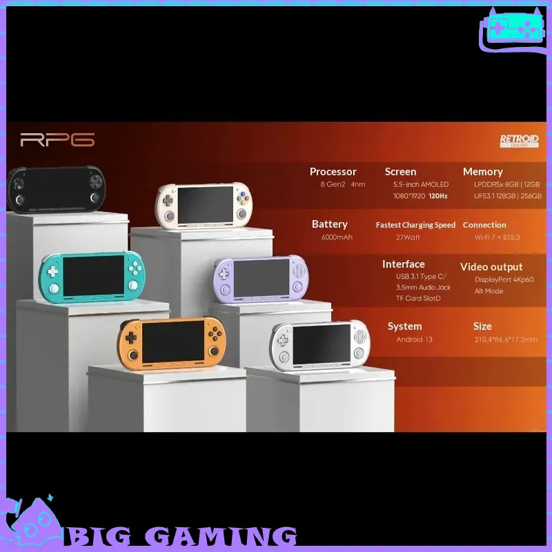 Gaming Console For Tv Xbox - جهاز ألعاب محمول Retroid Pocket G2
