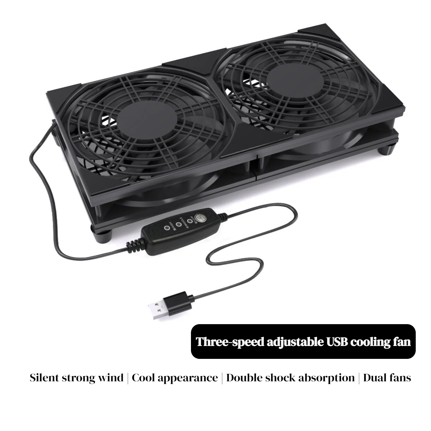 Gaming Console Pc - مروحة تبريد مزدوجة بمنفذ USB مع