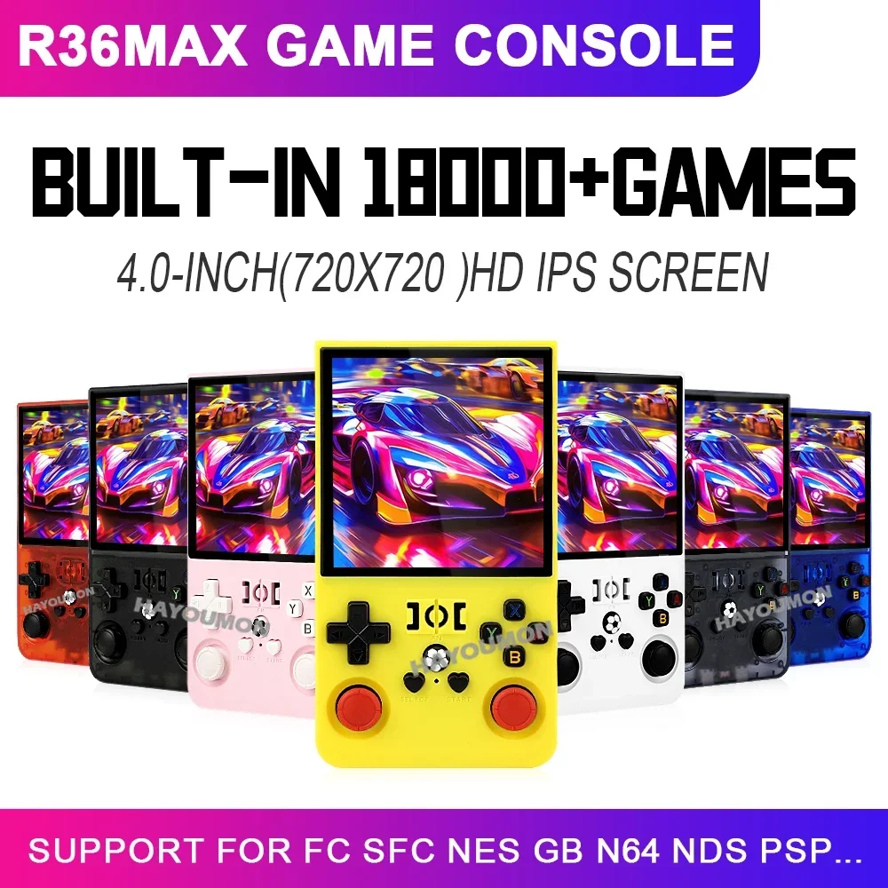 Gaming Console R36 Max - جهاز ألعاب فيديو محمول R36 Max