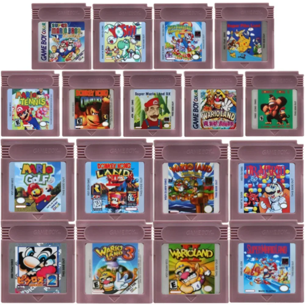 GBC 16 بت لعبة لعبة فيديو خرطو - مراجعة Gaming Console Mario وسعره