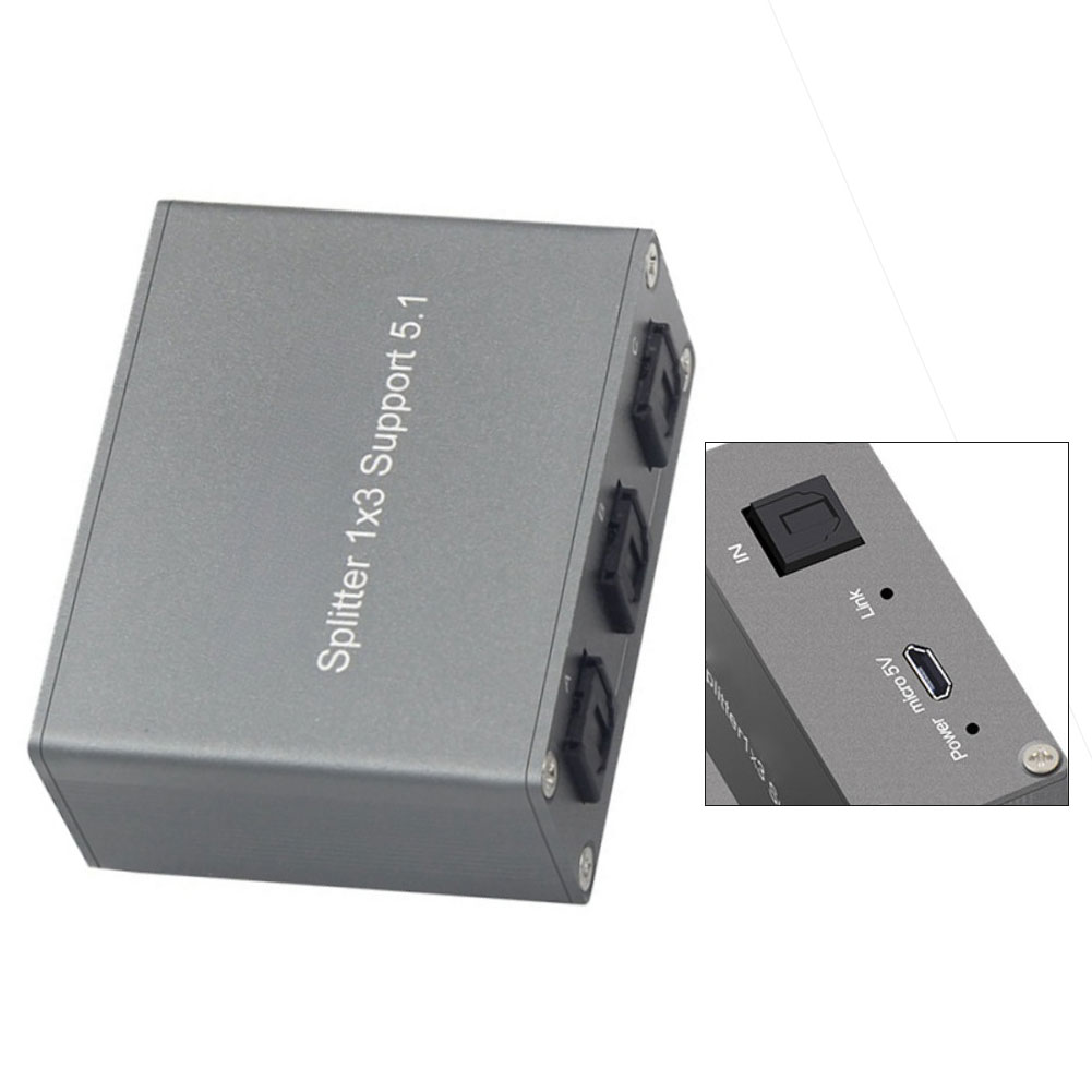 1 قطعة مقسم صوت رقمي 1x3 SPDIF - مراجعة Gaming Console For Tv Xbox وسعره