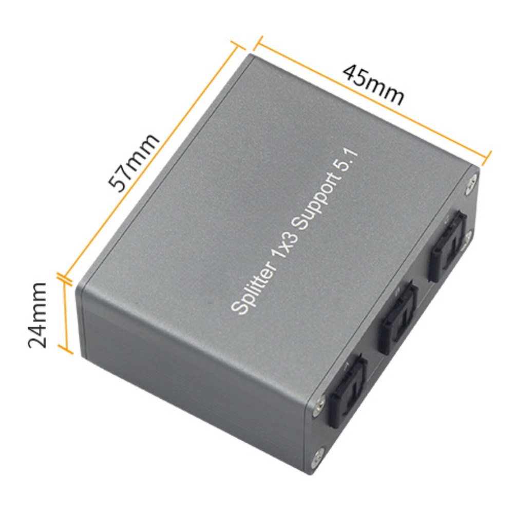 1 قطعة مقسم صوت رقمي 1x3 SPDIF - مراجعة Gaming Console For Tv Xbox وسعره