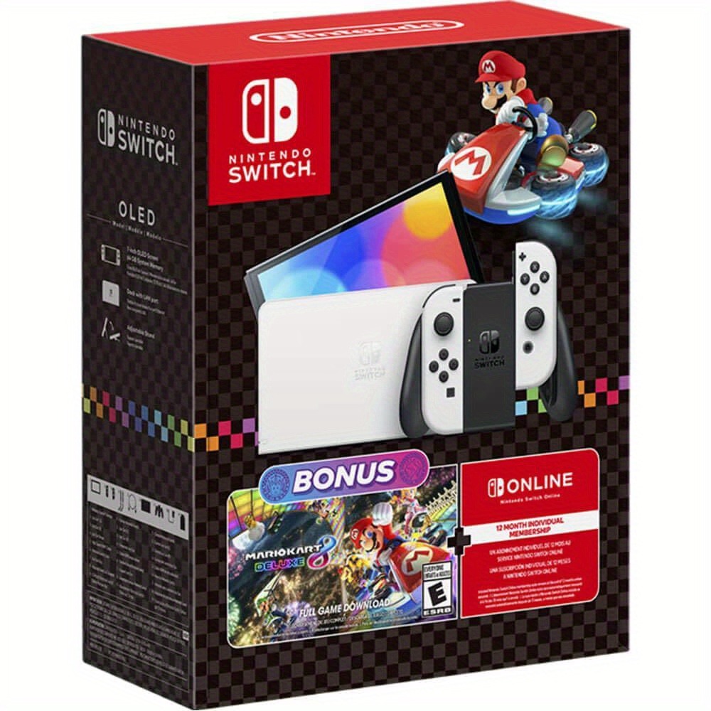 حزمة جهاز نينتندو سويتش OLED م - مراجعة Gaming Console Mario وسعره