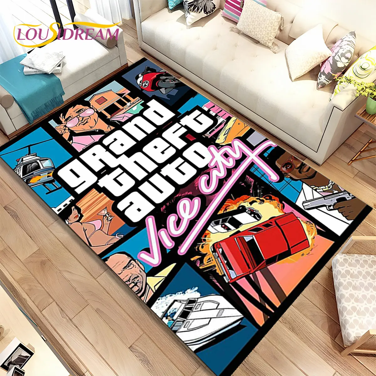 سجادة منطقة الألعاب بتصميم لعب - مراجعة Gaming Console With Gta وسعره