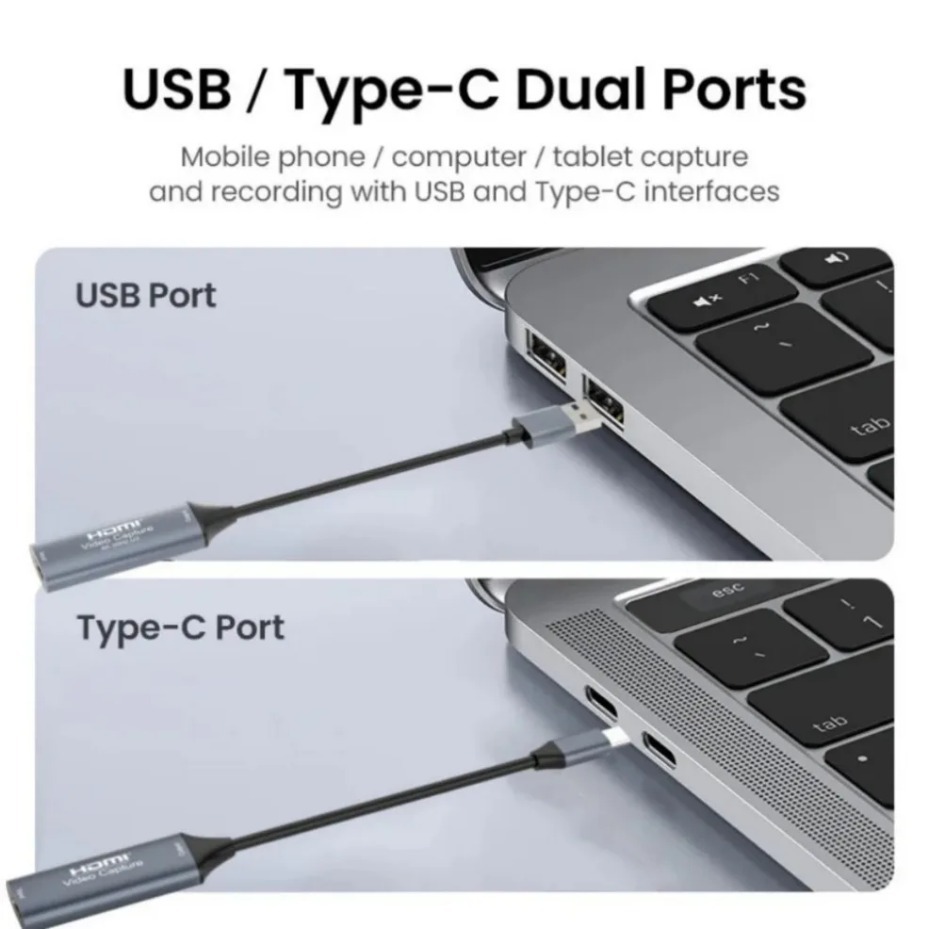 بطاقة التقاط فيديو USB-C 2.0/3 - مراجعة Gaming Console Pc وسعره