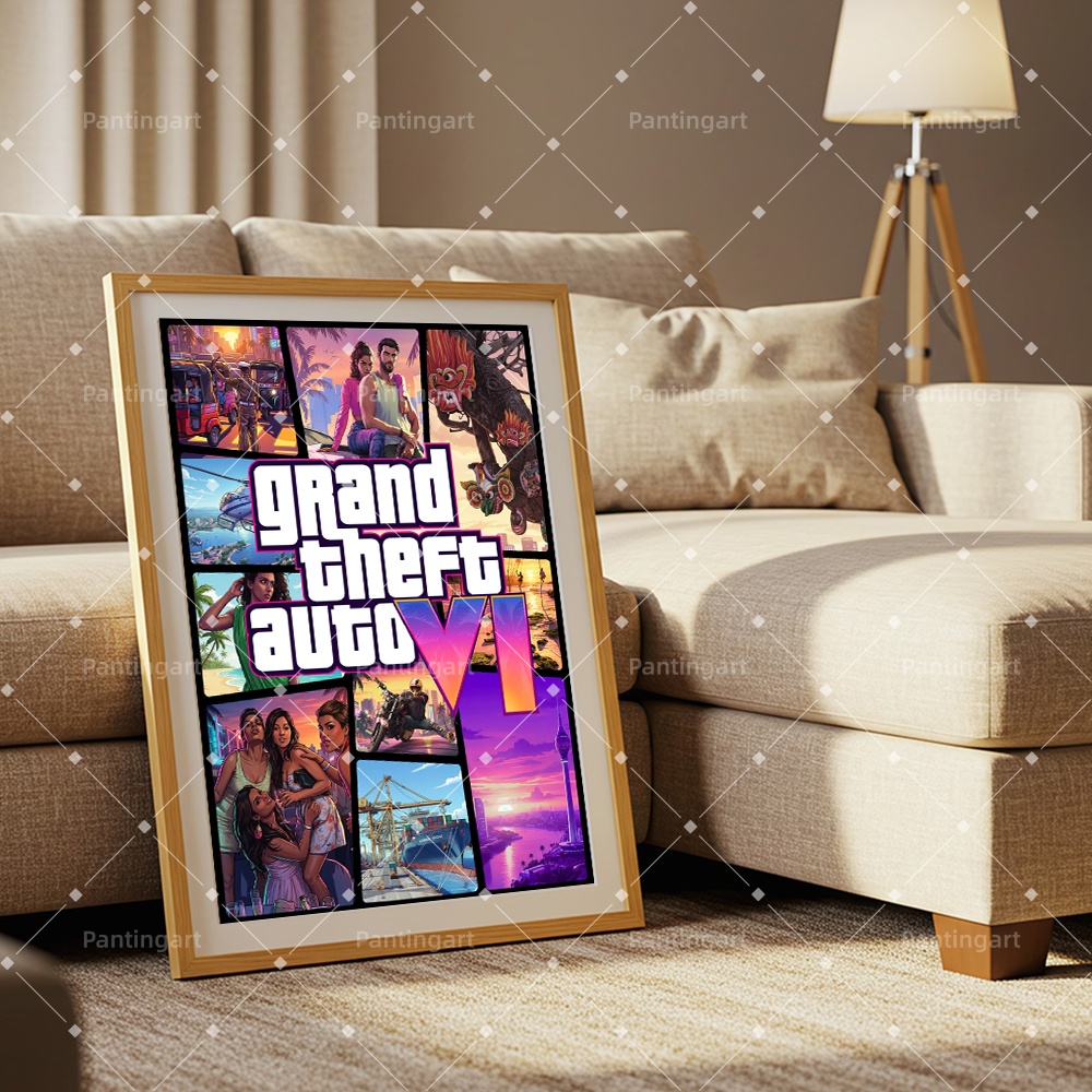 ملصقات قماشية حديثة لألعاب GTA - مراجعة Gaming Console With Gta وسعره