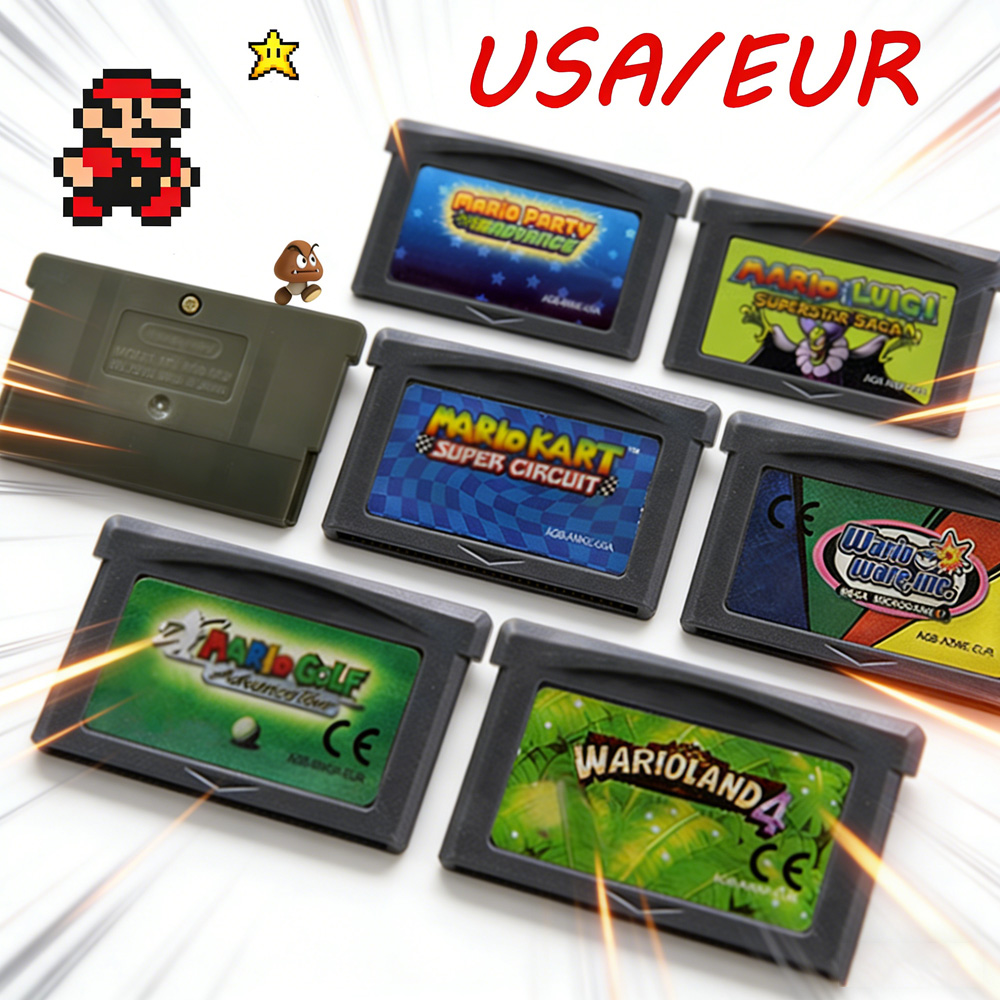 بطاقة ألعاب فيديو GBA 32 بت، س - مراجعة Gaming Console Mario وسعره