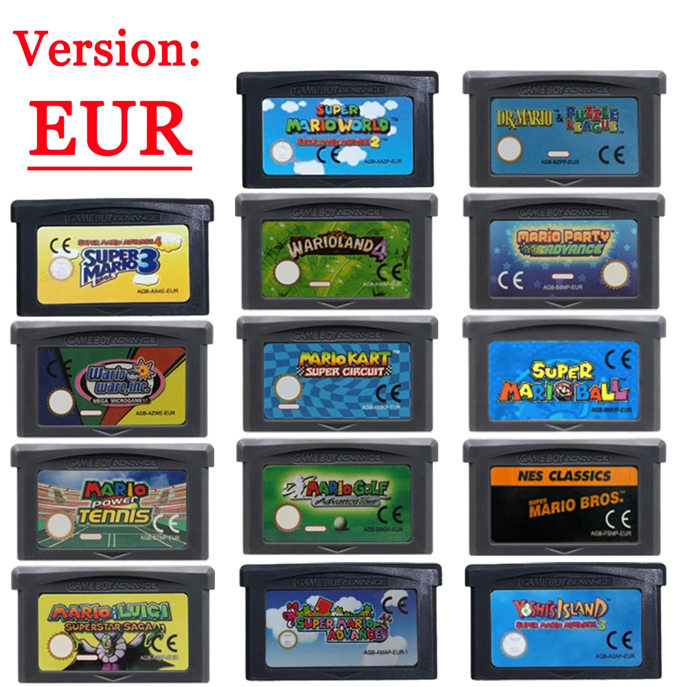 بطاقة ألعاب فيديو GBA 32 بت، س - مراجعة Gaming Console Mario وسعره