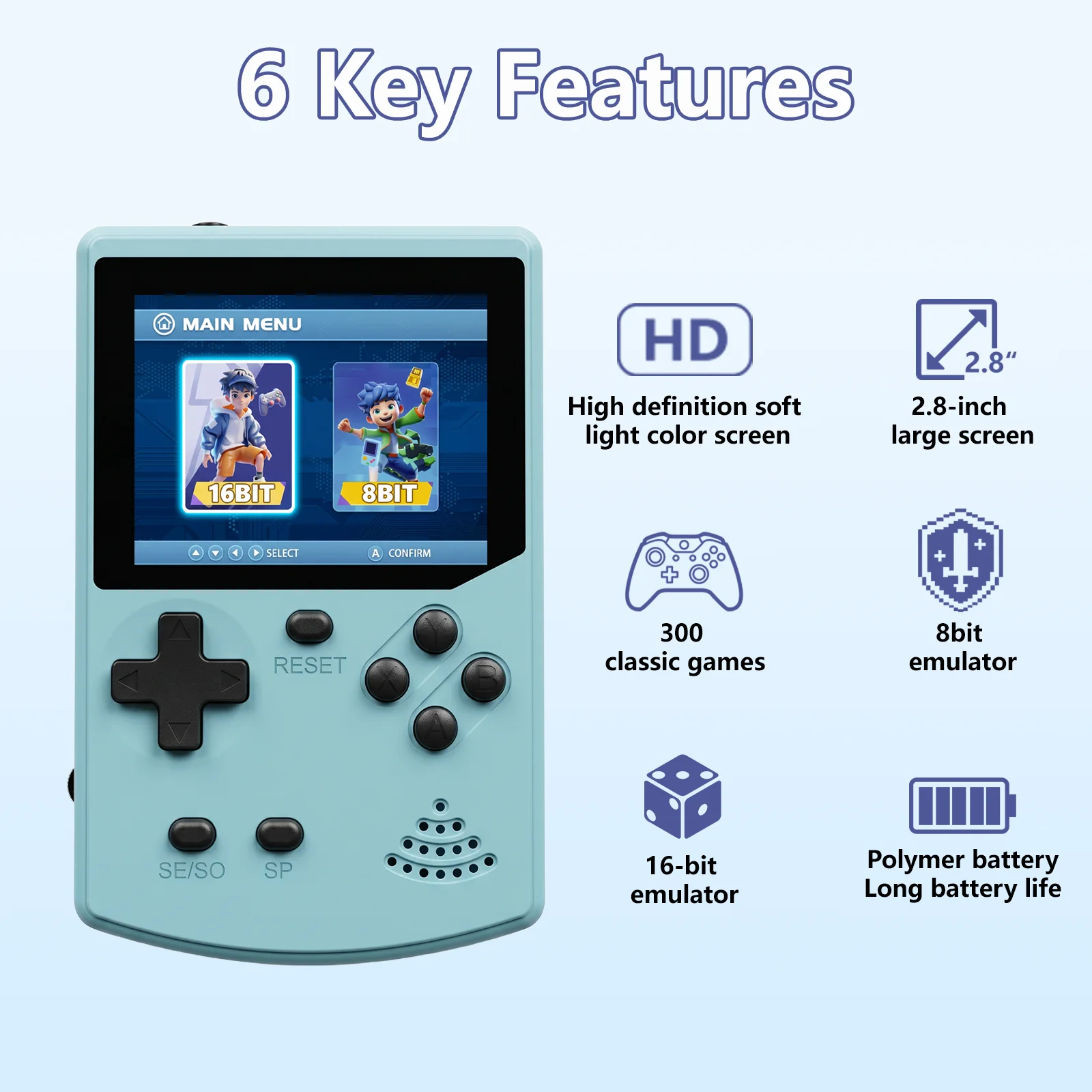 جهاز ألعاب محمول GAMINJA مع 30 - مراجعة Gaming Console Mario وسعره
