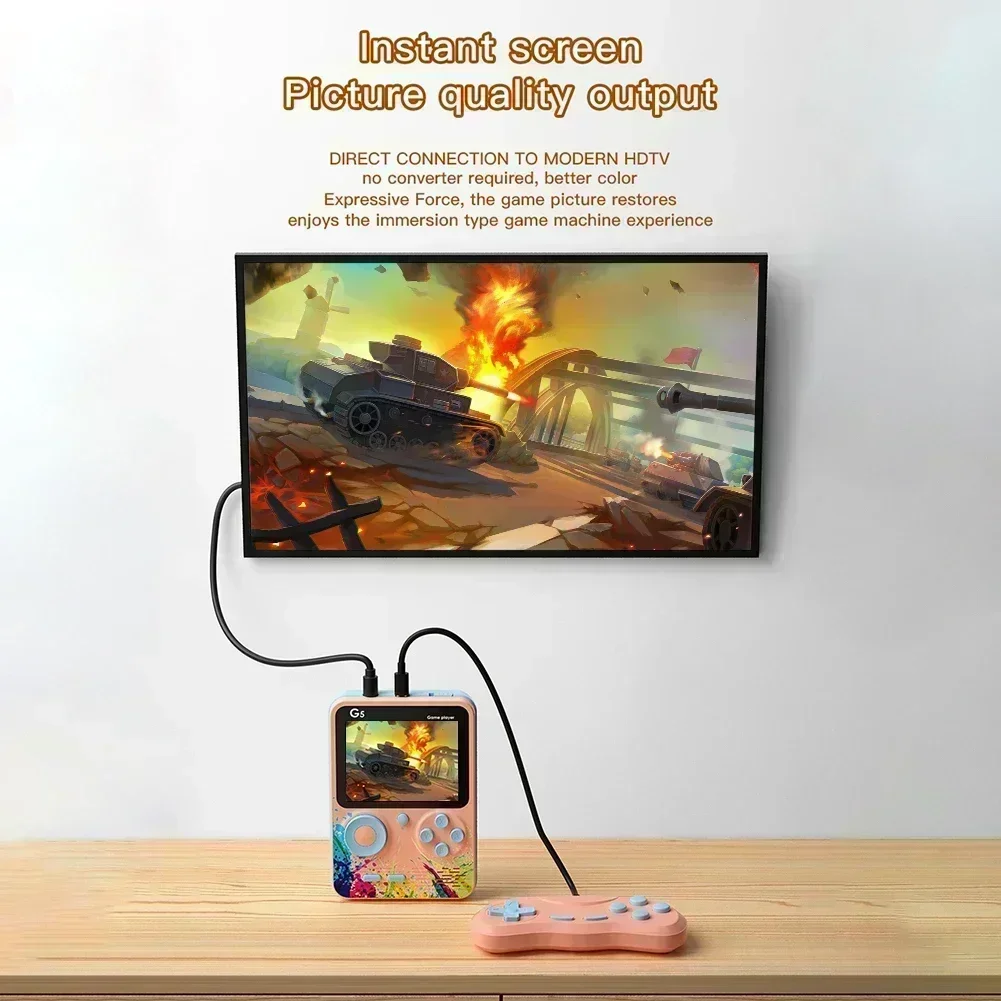 جهاز ألعاب محمول G5 ريترو مع 5 - مراجعة Gaming Console Mario وسعره